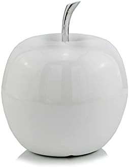Modern Day Accents 3972 White Apple Sculpture