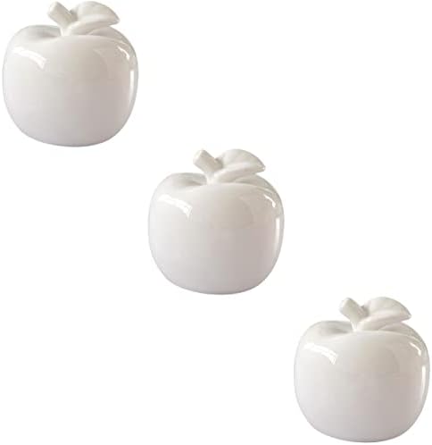 ABOOFAN 3 Pcs Ceramic Christmas Apple Ornament Decorations