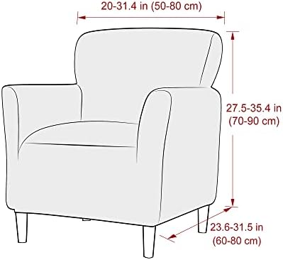 LiveGo Stretch Armchair Slipcover 1-Piece Modern