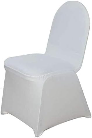 Balsa Circle Ivory Spandex Chair Covers 10 Pcs