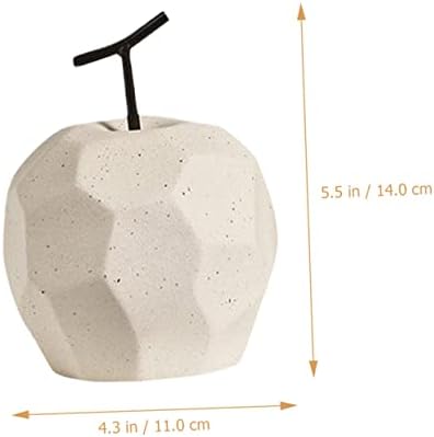 Ceramic Fruit Decorations with Geometric Design