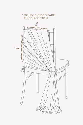 Lings Moment Blush Pink Wedding Chair Sashes 16 Pcs