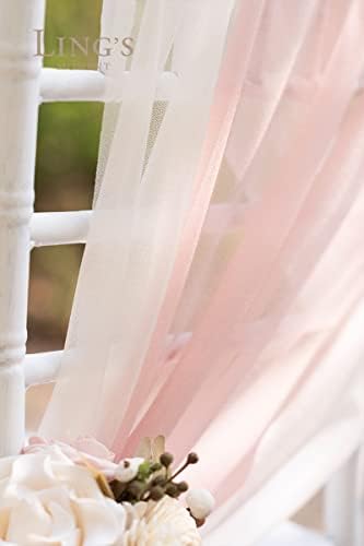 Lings Moment Blush Pink Wedding Chair Sashes 16 Pcs