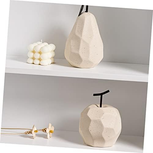 Ceramic Fruit Decorations with Geometric Design