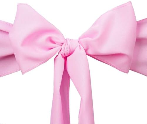 Balsa Circle Pink Polyester Chair Sashes for Wedding Decor