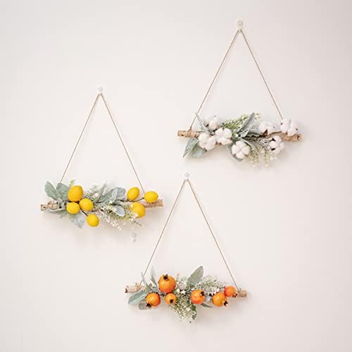 Yellow Artificial Lemon Pomegranate Swag Decor