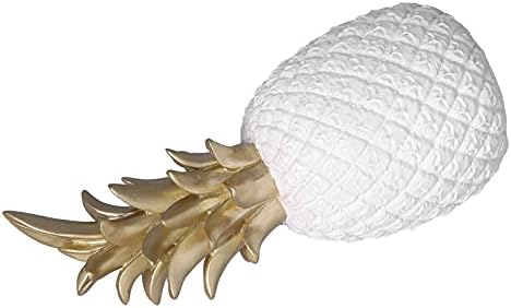 Resin Pineapple Sculpture Decor White Nordic Style Desk Ornament