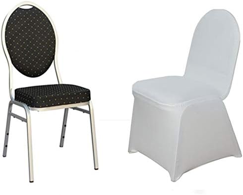 Balsa Circle Ivory Spandex Chair Covers 10 Pcs