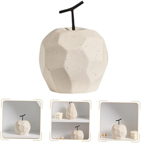 Ceramic Fruit Decorations with Geometric Design