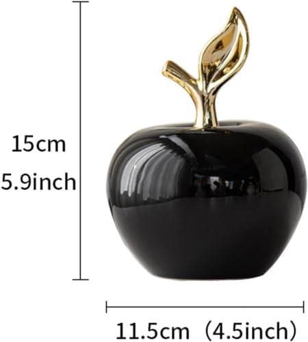 Ceramic Apple Figurine Statue for Home Office Decor