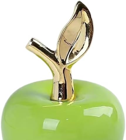 MagiDeal Ceramic Apples Statue Modern Home Decor