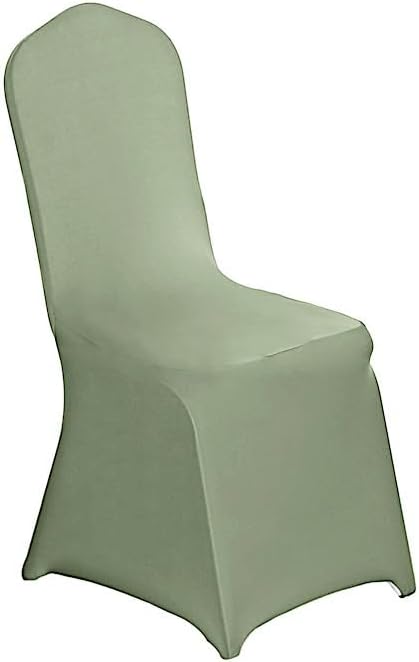 Balsa Circle 6 Pcs Eucalyptus Green Spandex Chair Covers for Parties