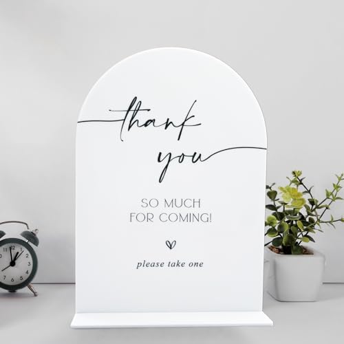 Acrylic Wedding Sign 65 x 9 Inch Thank You For Coming
