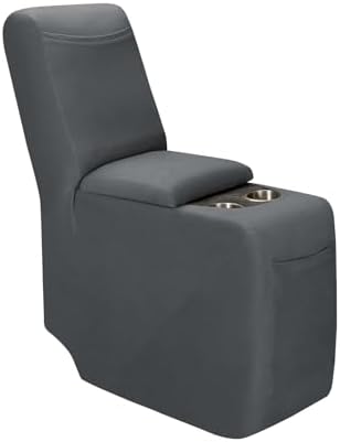 PureFit Recliner Console Cover Super Stretchy Light Gray