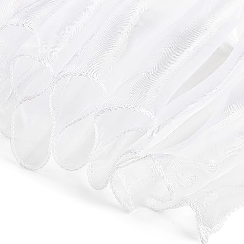 Tosnail 30 Pack White Organza Chair Sashes