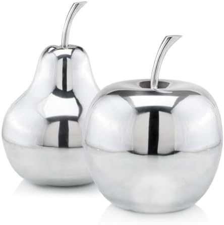 Modern Day Accents 3663 Silver Pear Sculpture