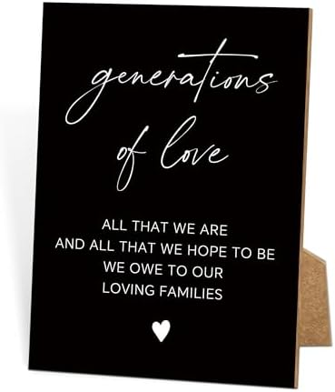 TCJIU Wedding Memorial Sign with Stand 8x11