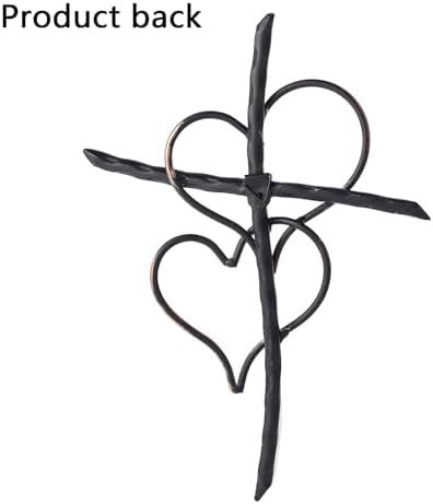 Heart Metal Wall Crosses Decor Living Room Bedroom Wedding