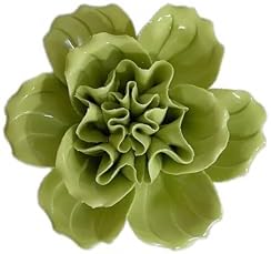 AMERRY Ceramic Flower Wall Art Dcor Sculpture