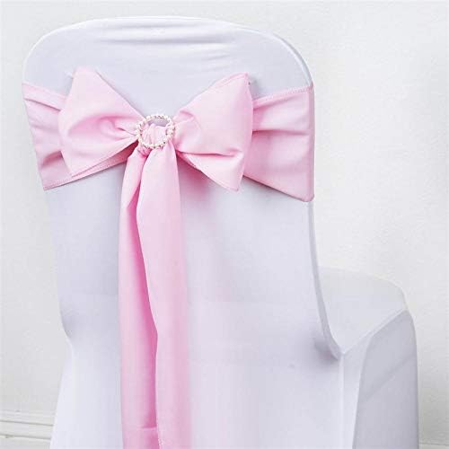 Balsa Circle Pink Polyester Chair Sashes for Wedding Decor