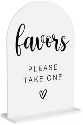 Acrylic Wedding Sign with Modern Font Design White
