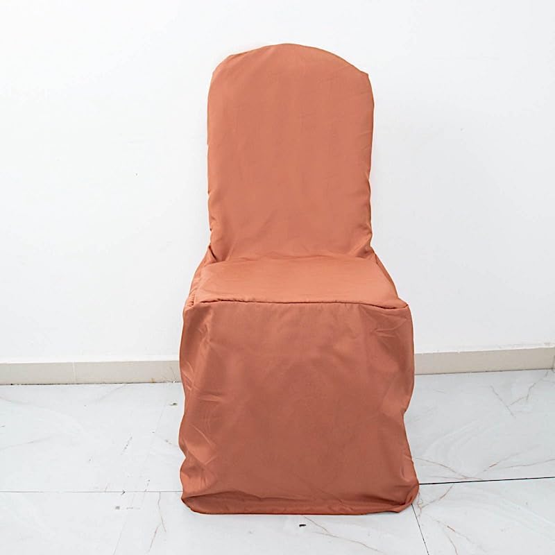 Balsa Circle 50pcs Terracotta Banquet Chair Covers