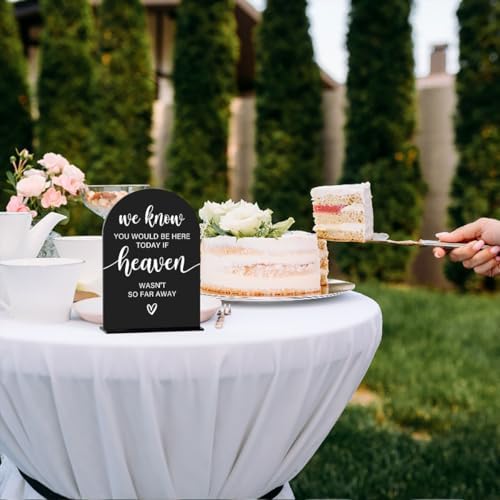 Black Acrylic Wedding Sign for Ceremony and Reception