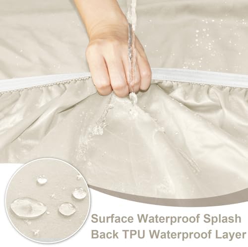 NAISI Waterproof Couch Cushion Covers for L-Shape Sectional Couch