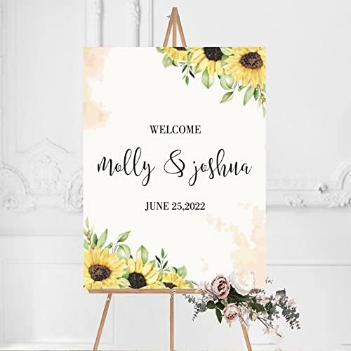 Custom Wooden Wedding Welcome Sign 12x16 Inch
