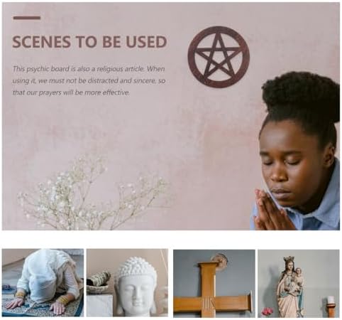 VOSAREA Pentagram Wooden Altar Tile