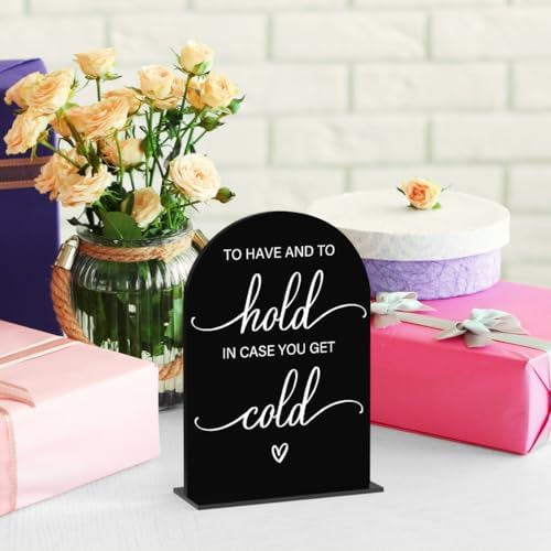 Modern Calligraphy Acrylic Wedding Sign Table Top Arch for Ceremony and Reception