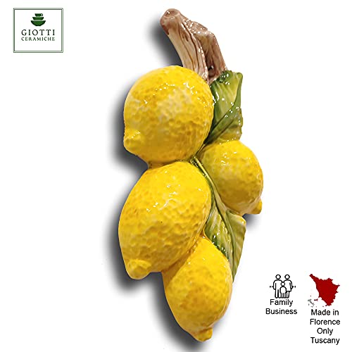 Italian Ceramic Lemons Wall Decor for Kitchen