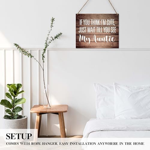 Wood Wedding Wall Sign with Jute Rope Hanging