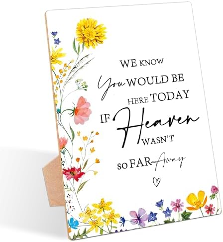 Floral Wedding Ceremony Sign with Stand Pack of 1