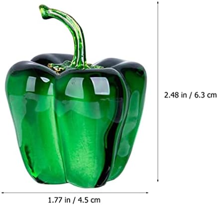 BESPORTBLE Crystal Bell Pepper Paperweight Decor