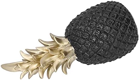 Resin Pineapple Sculpture Decor Black