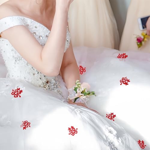 30pcs Traditional Shape Mini Double Happiness Wedding Decorations