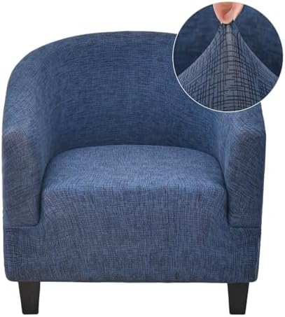 CRFATOP Club Chair Slipcover Printed Spandex Cover for Living Room