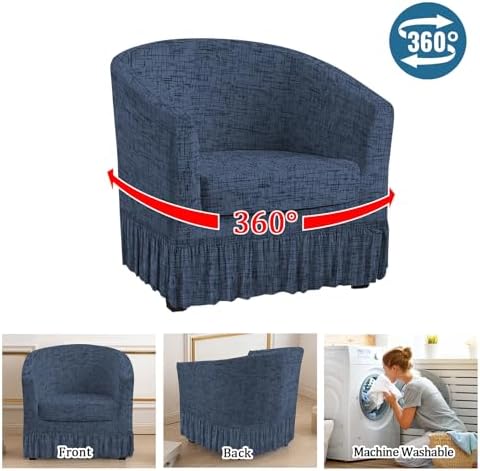 FUANGUI 2 Piece Club Chair Slipcover Set