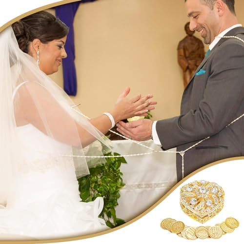 ESNOY Premium Catholic Wedding Set with Coins and Lasso