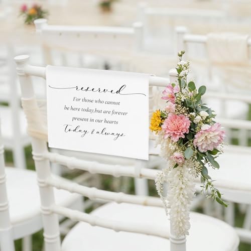 In Loving Memory Wedding Sign 1 Pc Reserved Seat Cloth