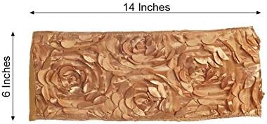 BalsaCircle 10 Gold Satin Rosettes Chair Sashes - Wedding Decor