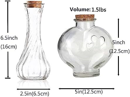 CHENGXINWENHUA Unity Sand Ceremony Set Wedding Decorative Jars