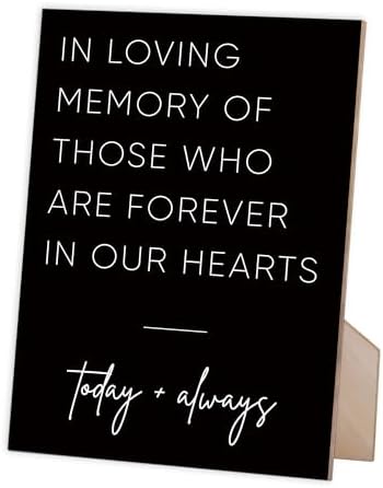 In Loving Memory Wedding Sign 8x11 Inch