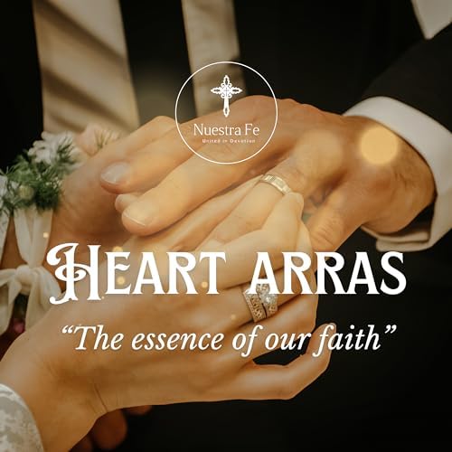 Catholic Wedding Arras Set with 13 Coins and Virgen de Guadalupe Image
