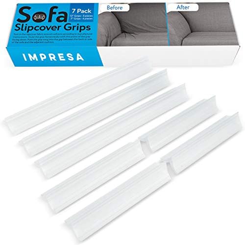 Impresa 7-Piece Sofa Slipcover Tuck Grips