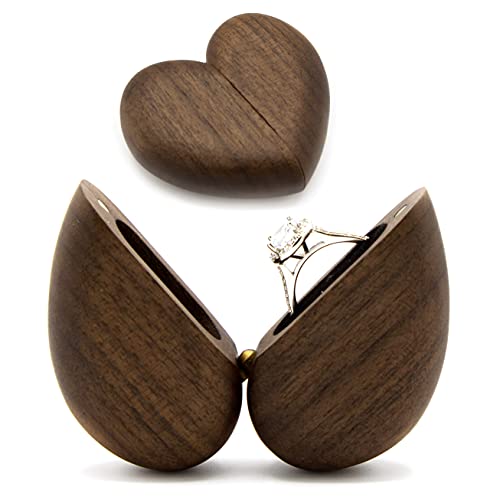MUUJEE Heart Shaped Secret Engagement Ring Box