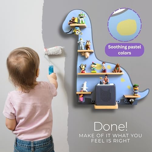 BigStep Large Dinosaur Magnetic Shelf for Toniebox