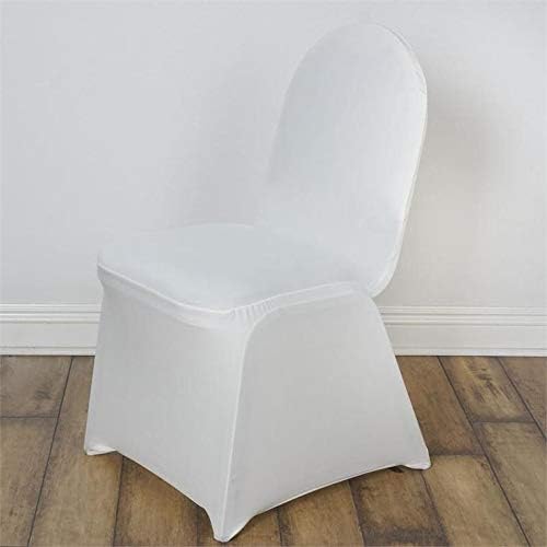 Balsa Circle Ivory Spandex Chair Covers 10 Pcs
