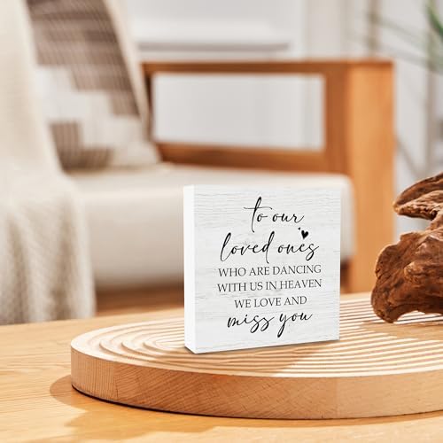 Wedding Memorial Wooden Box Sign Decor 5x5 Inches